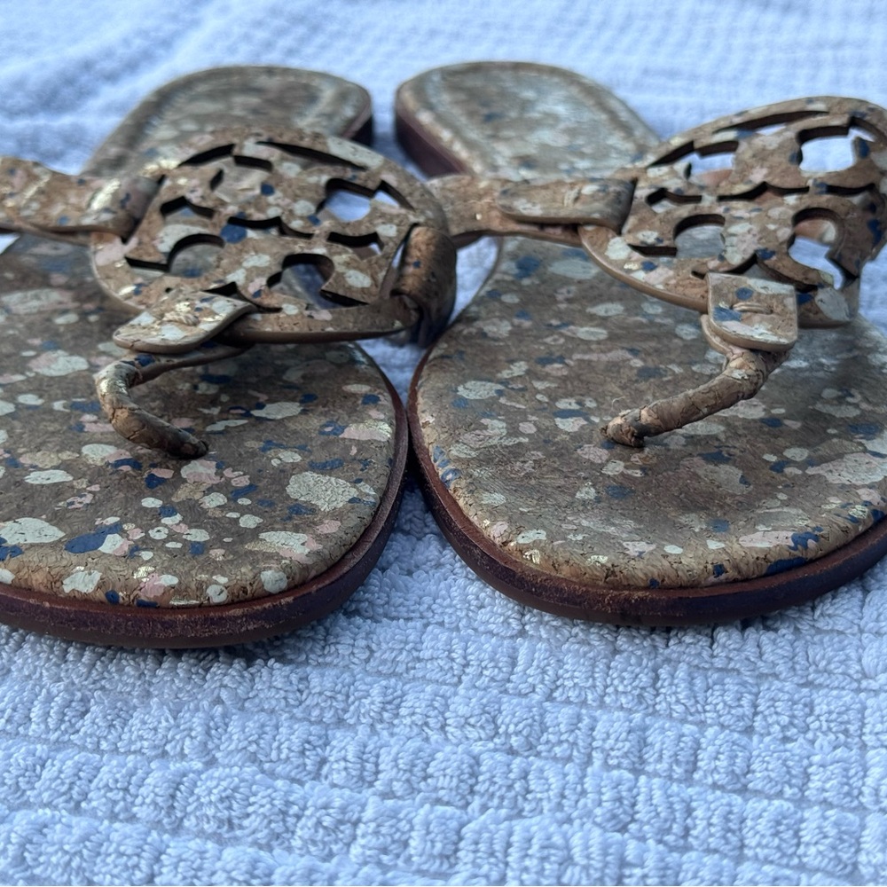 RARE Tory Burch Miller Cork Sandals-Size 10